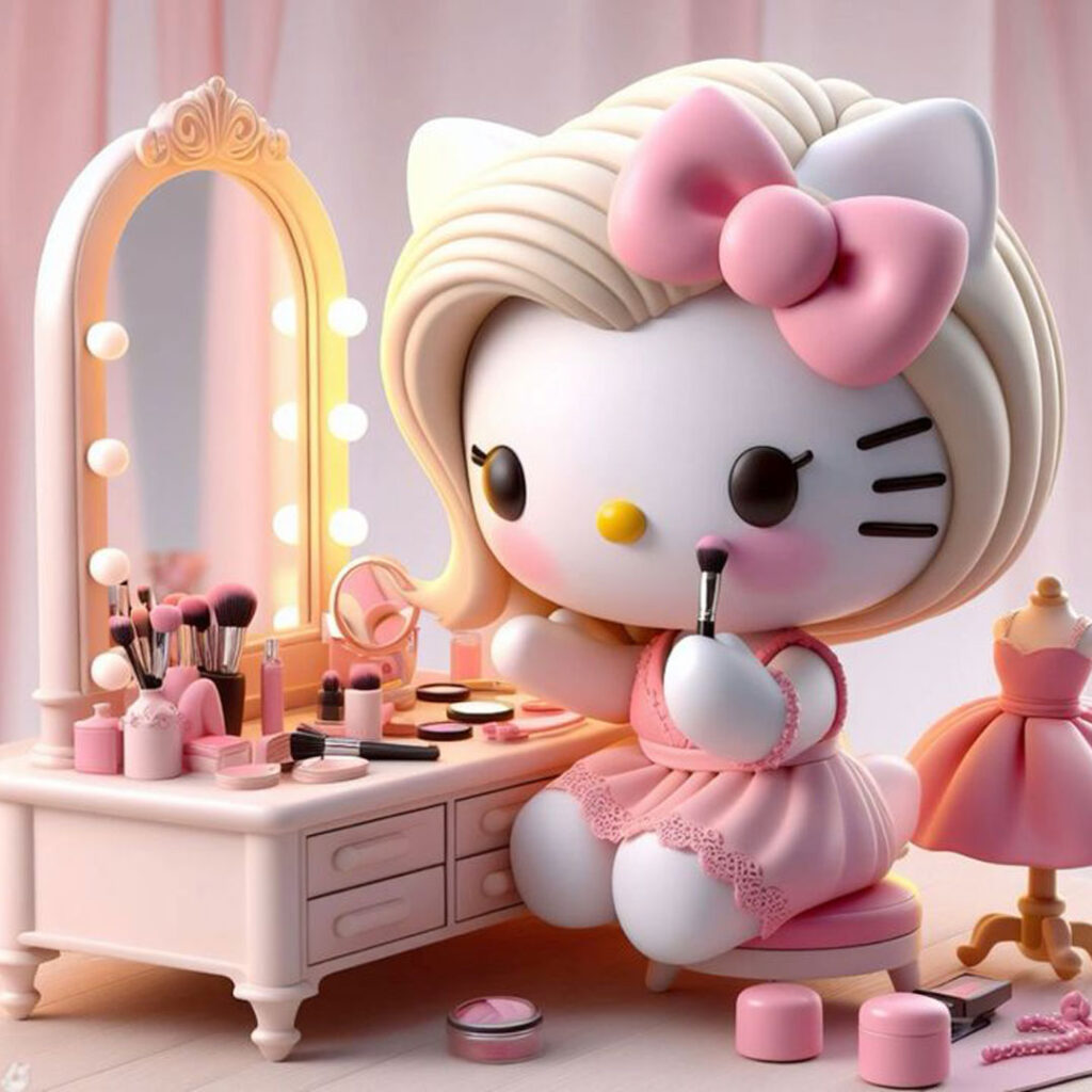 استایل‌ شیک Hello Kitty در عکس 