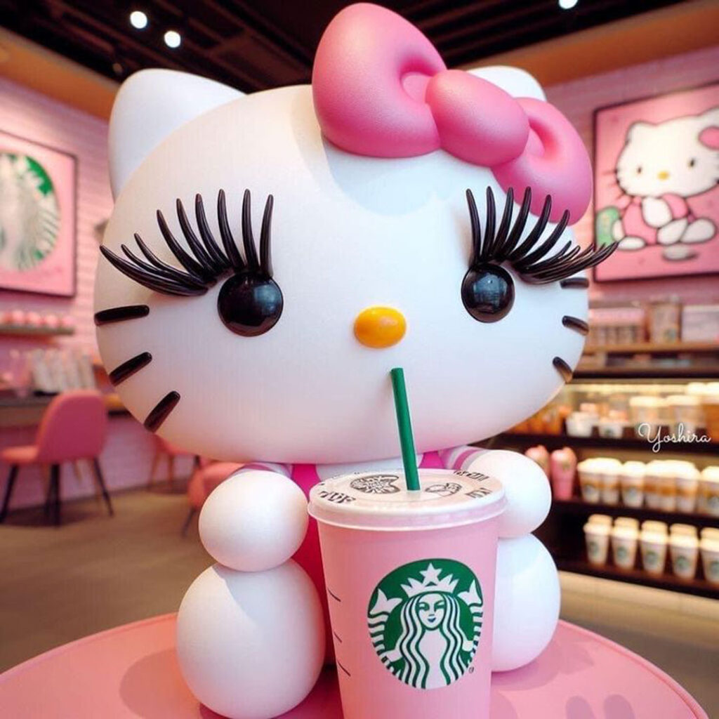 بهترین استایل‌ Hello Kitty در عکس 