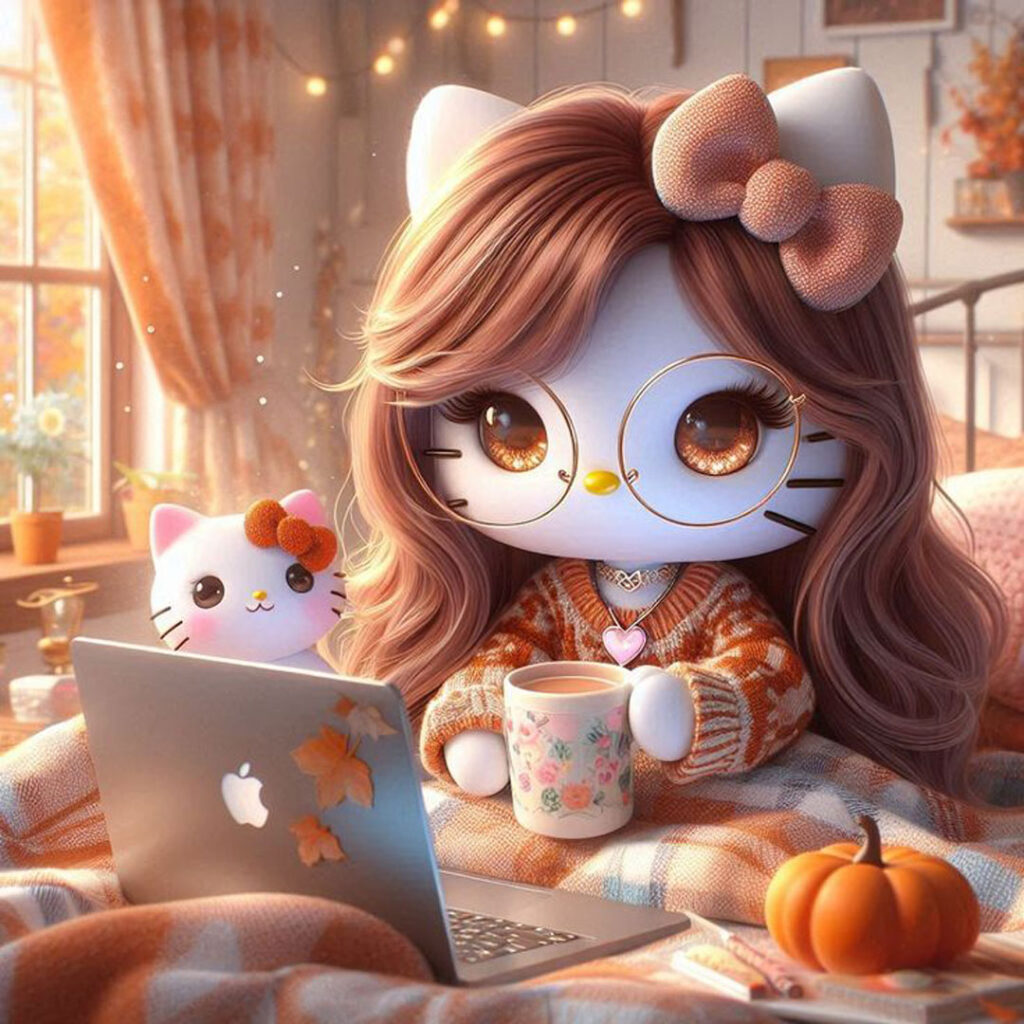 استایل‌شیک Hello Kitty در عکس 