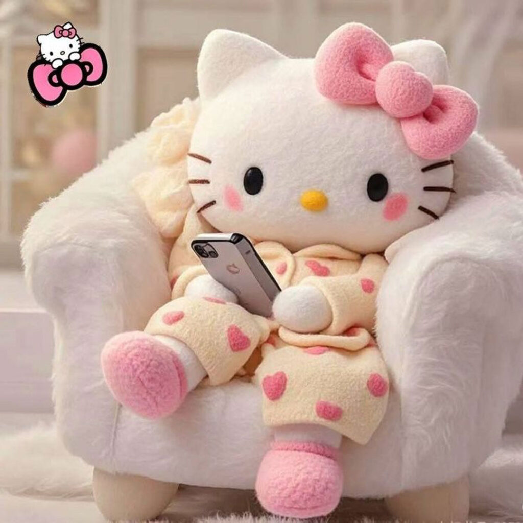 استایل‌ فانتزی Hello Kitty در عکس  