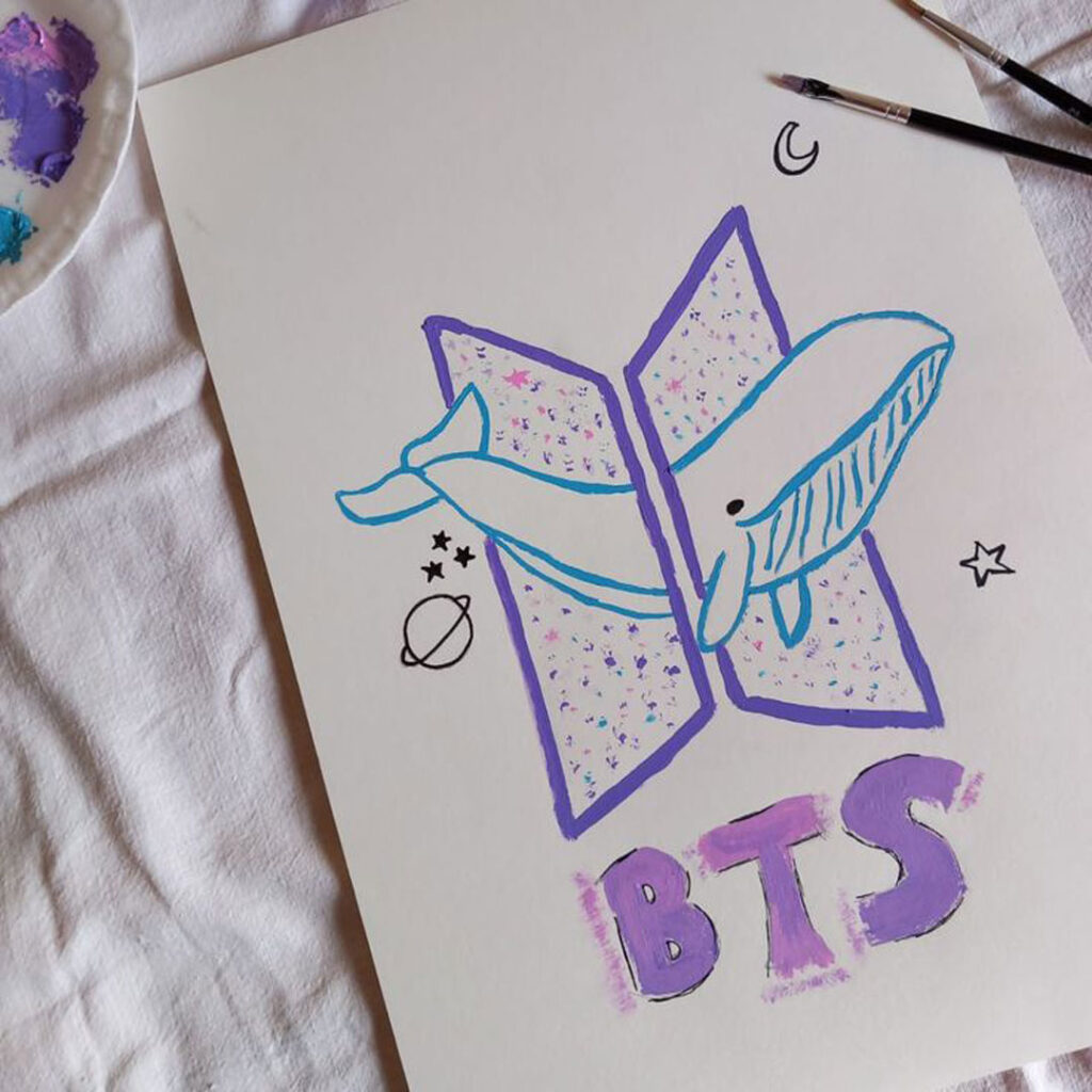 بهترین نقاشی‌ دیجیتال و دستی از BTS
