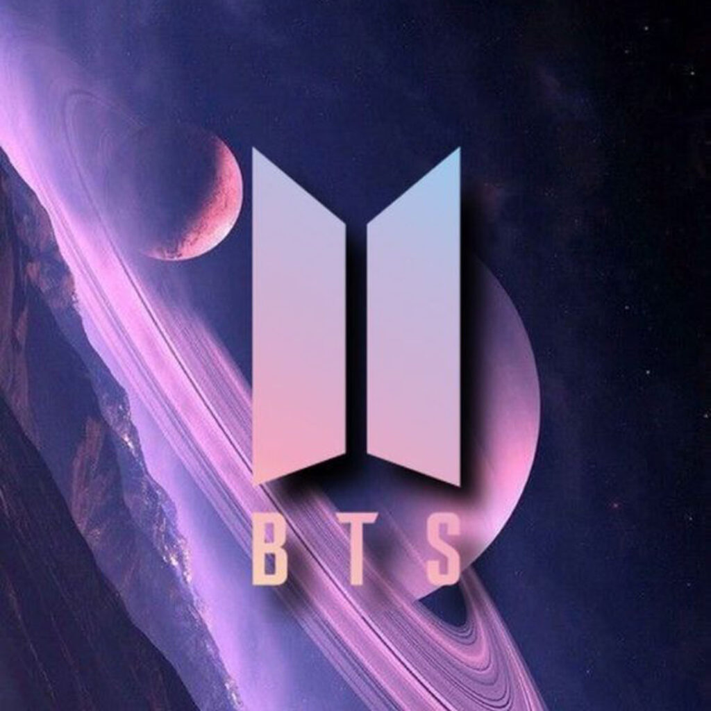 لوگو BTS فانتزی برای پس‌ زمینه و پروفایل