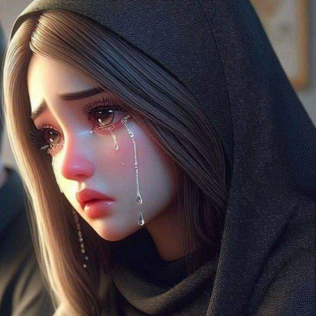 خاص ترین عکس پروفایل کارتونی دخترانه غمگین