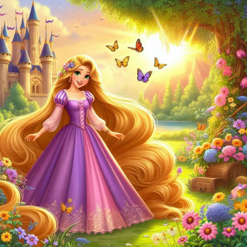 عکس‌ زیبای راپونزل برای پس‌ زمینه گوشی 