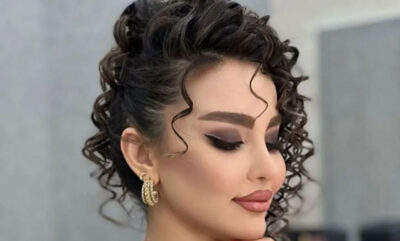 شینیون موی فر مخصوص جشن و عروسی؛ طبیعی و خیره‌ کننده