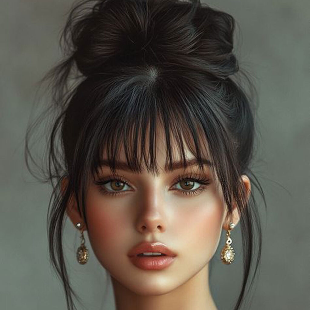 شینیون‌ دخترانه ترند 2025