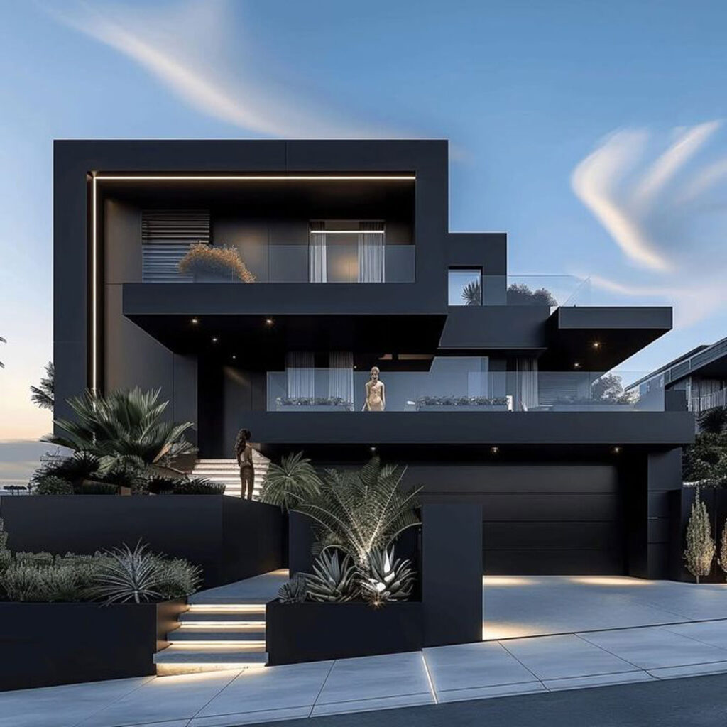 بهترین طراحی نمای خانه ویلایی ترند 2025