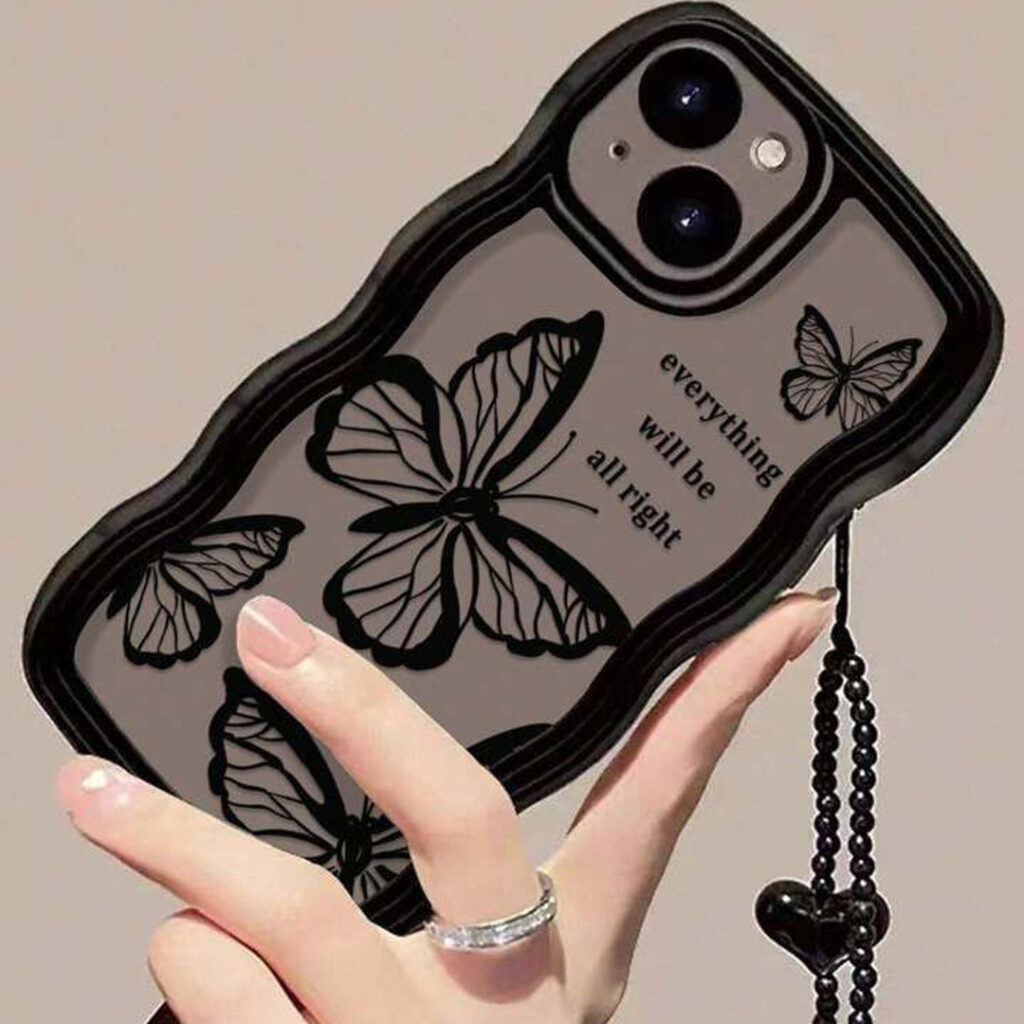 قاب گوشی طرح پروانه دخترانه و پسرانه 
