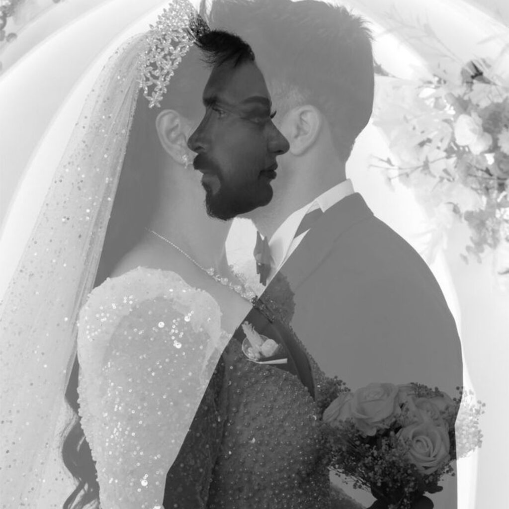 ژست عکاسی روز عروسی  خاص