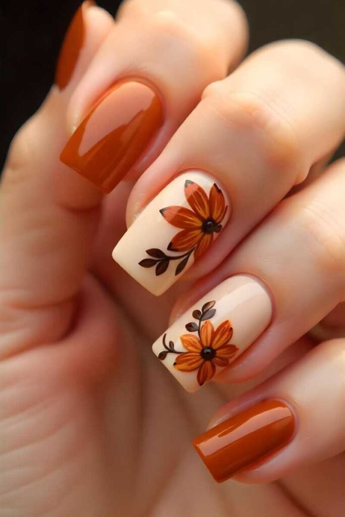  10 مدل ناخن شیک و عاشقانه مخصوص پاییز 1404 💅