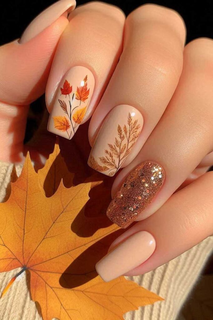  10 مدل ناخن شیک و عاشقانه مخصوص پاییز 1404 💅