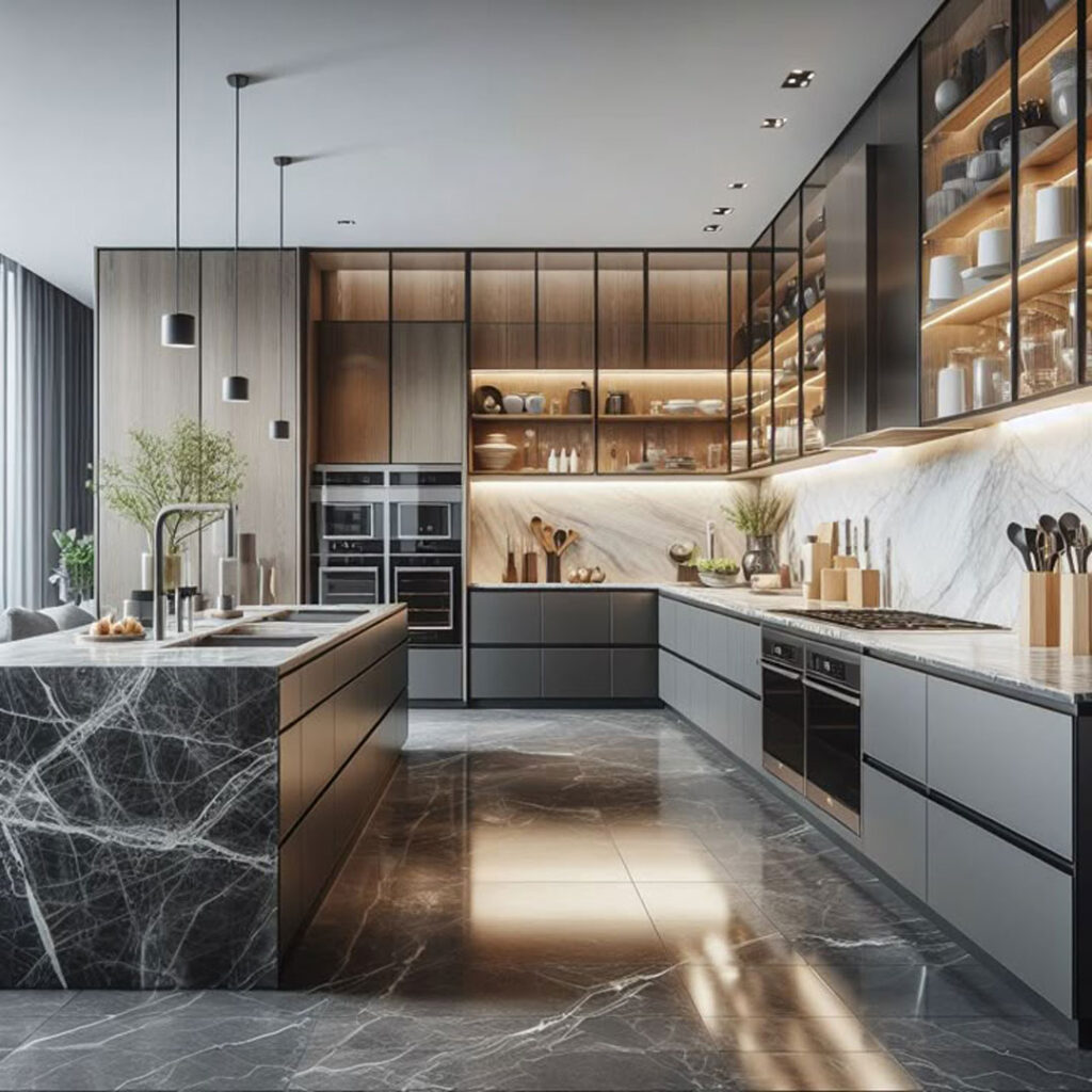 طراحی کابینت آشپزخانه مدرن