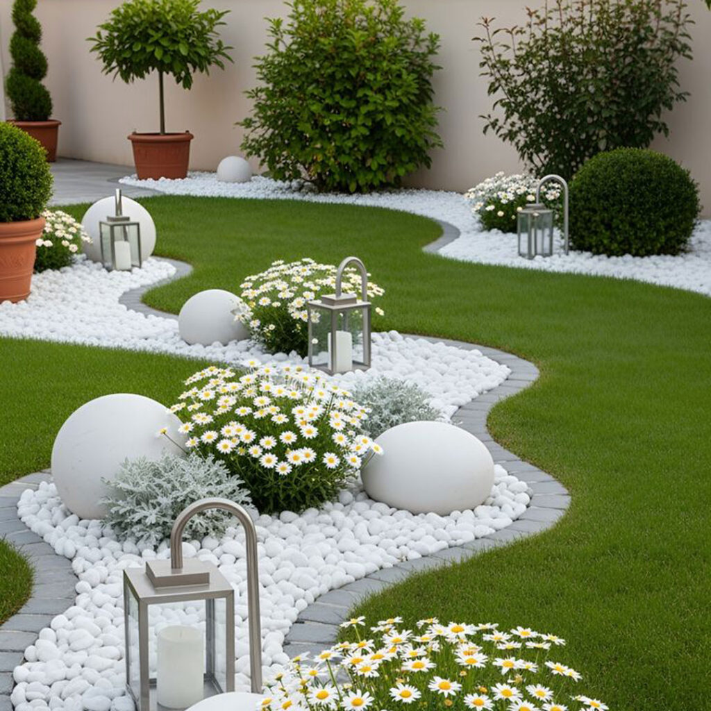 دیزاین حیاط خانه مینیمال