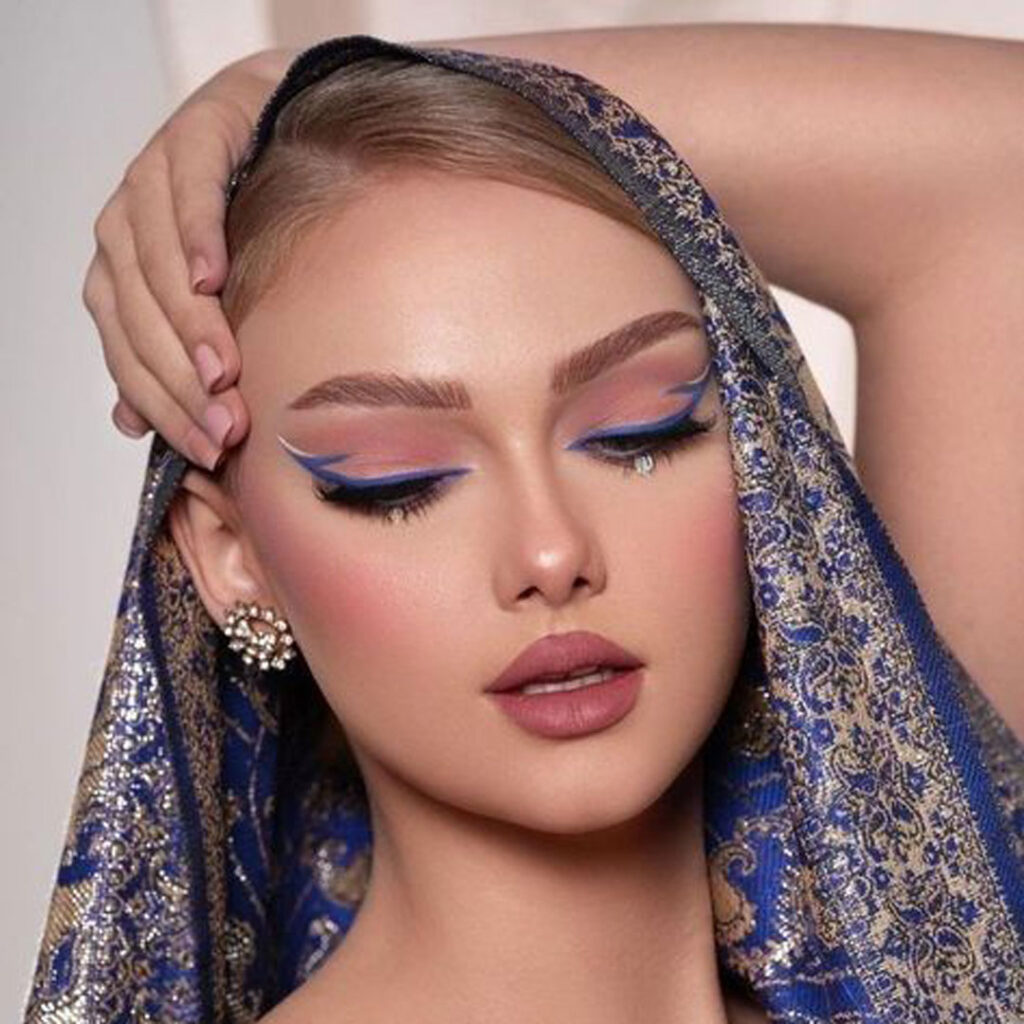 آرایش صورت شیک برای عکاسی