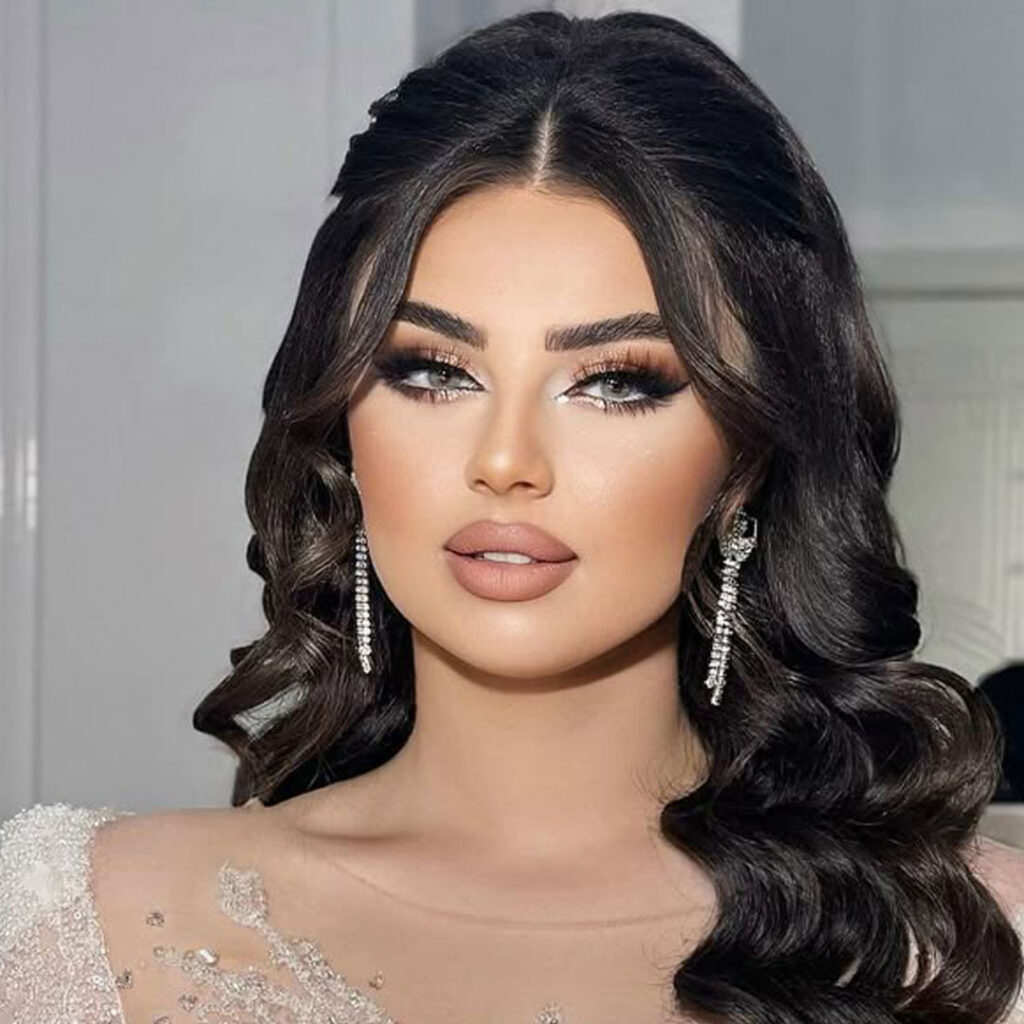 آرایش عروس عربی برای پوست روشن و گندمی 
