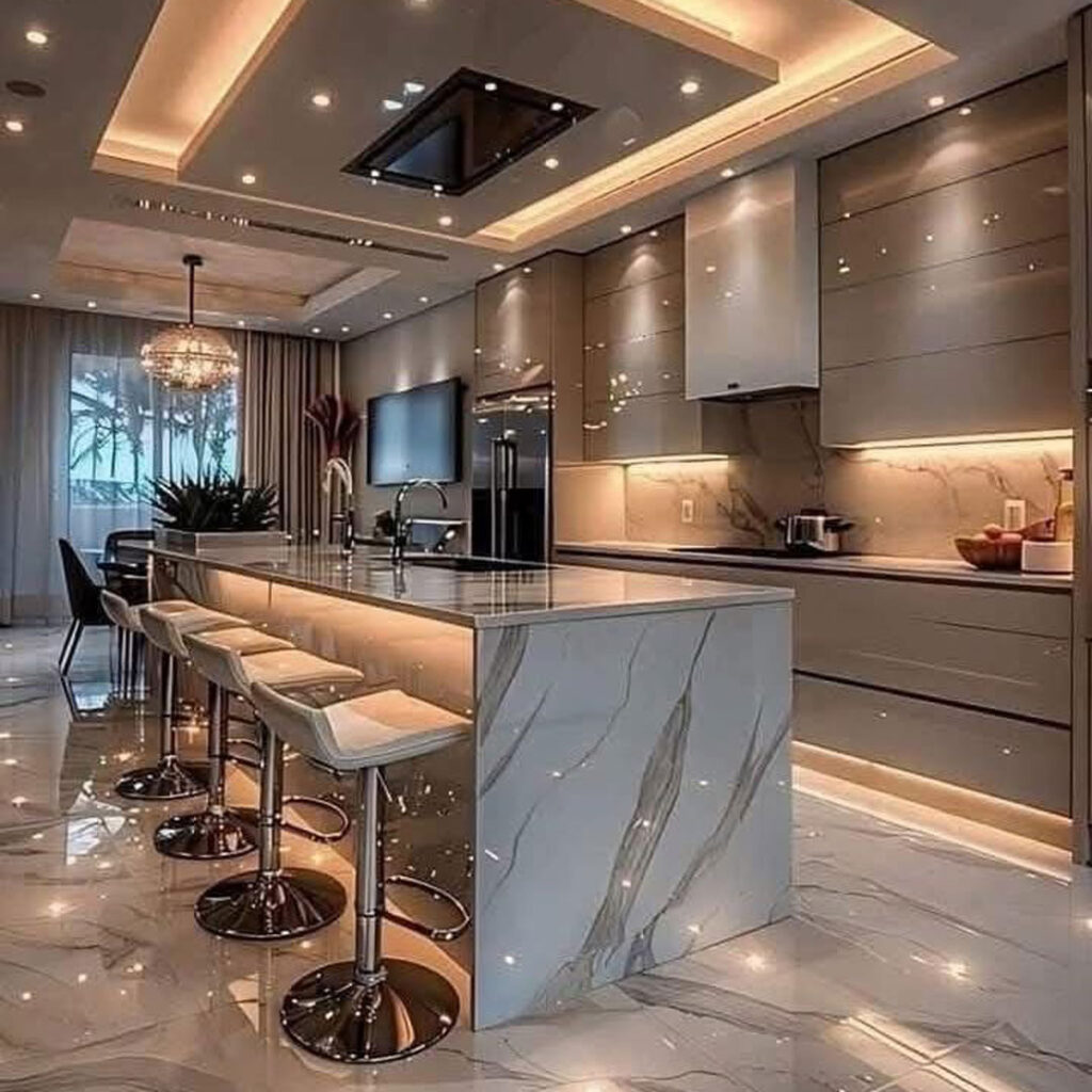 طراحی آشپزخانه‌ شیک