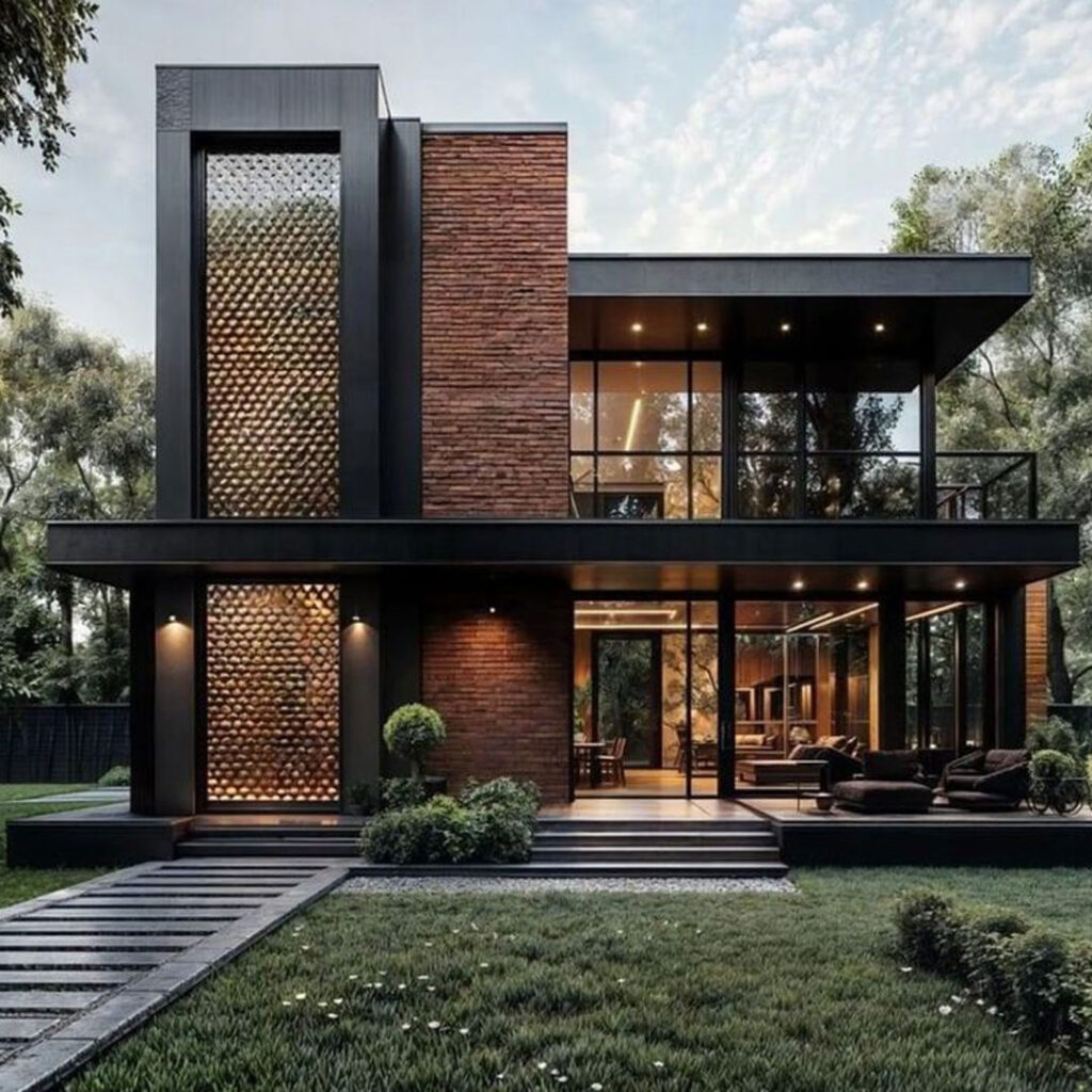 زیباترین طراحی نمای خانه ویلایی
