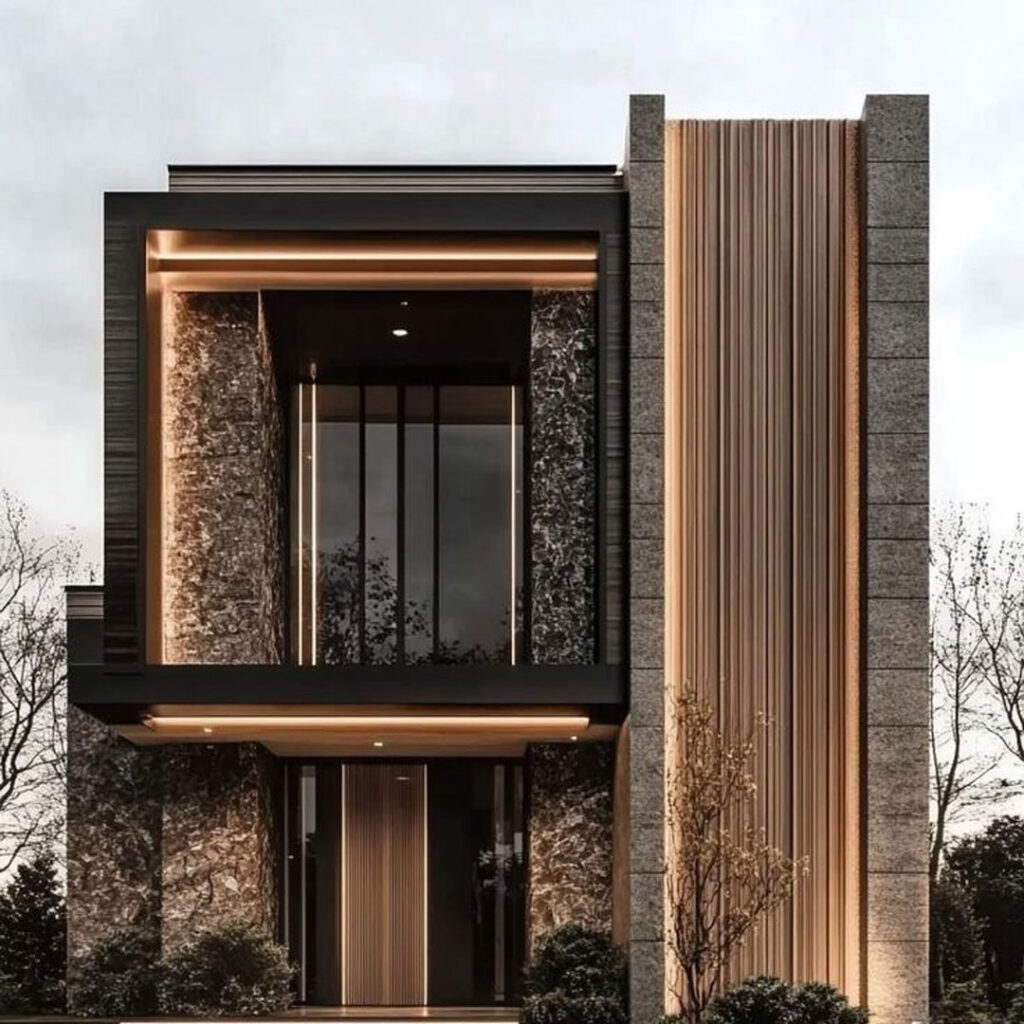 خاص ترین طراحی نمای خانه ویلایی