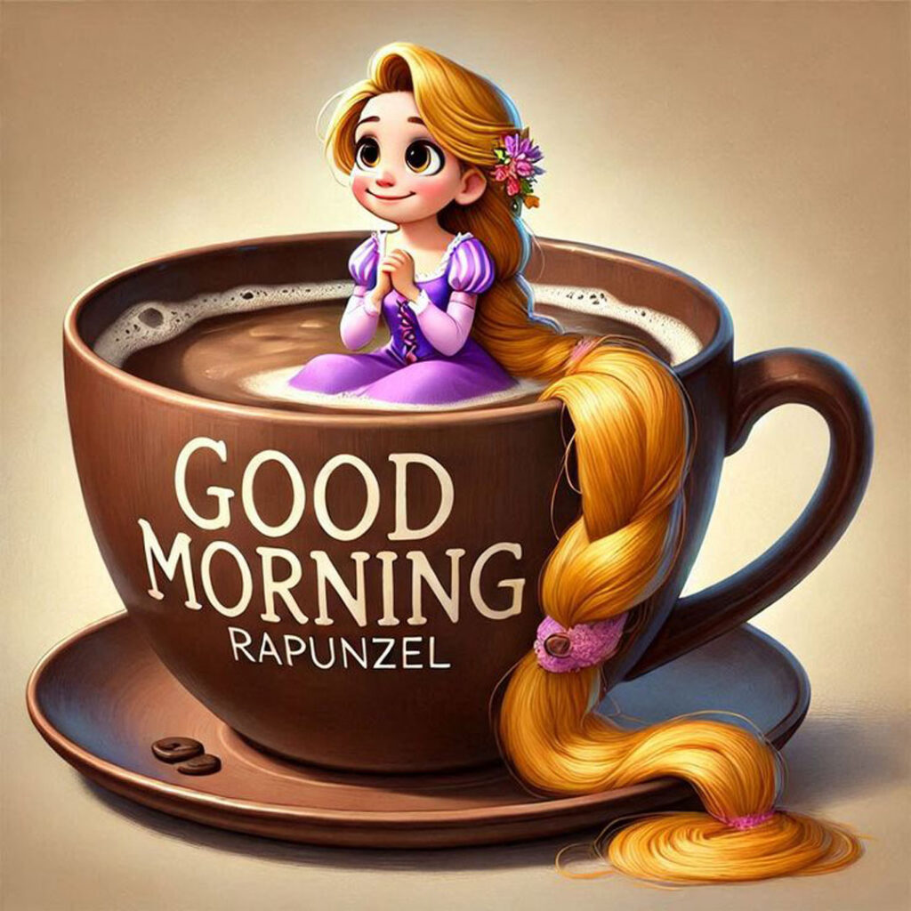 عکس استوری کارتونی دخترانه با تم Good Morning ترند