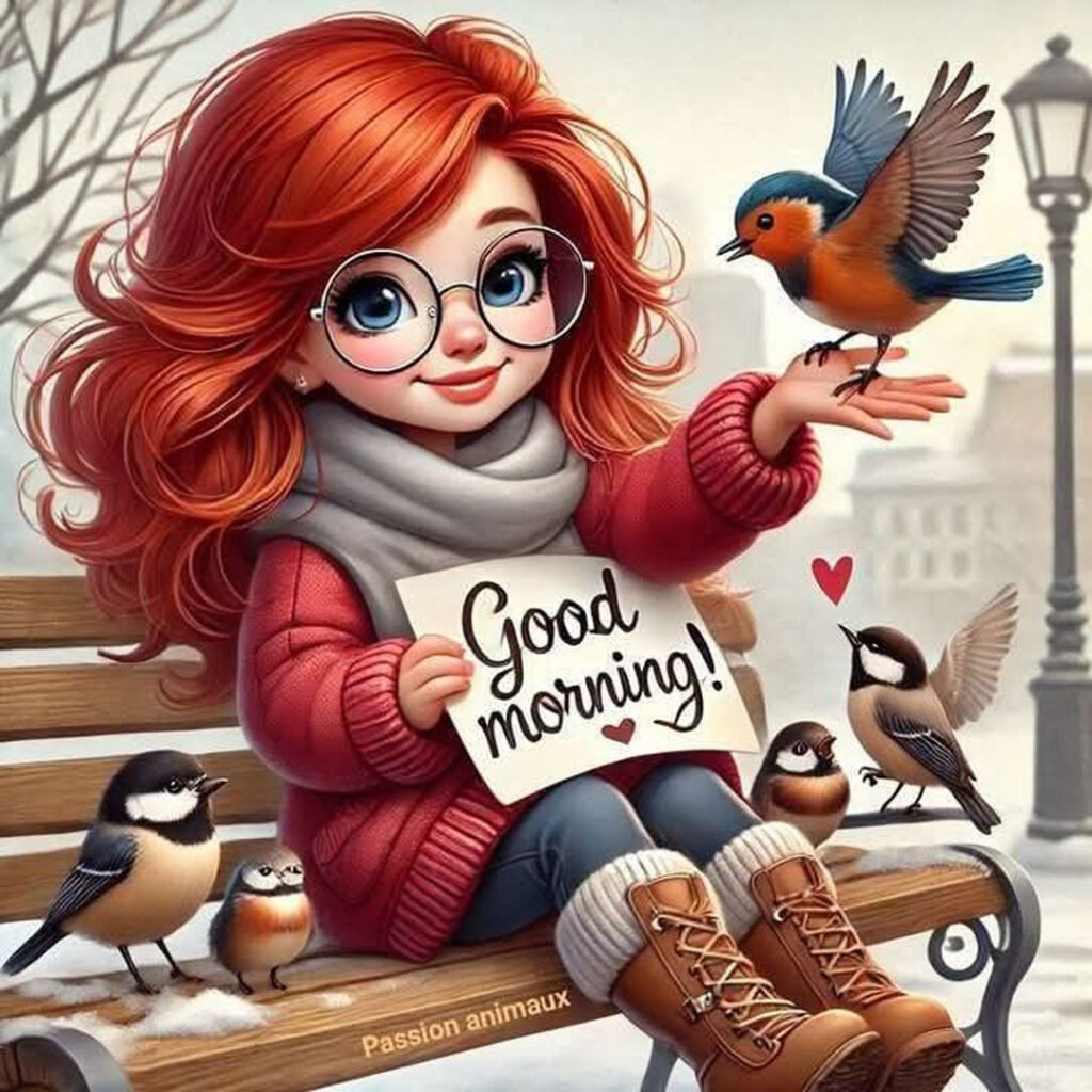 خاص ترین عکس استوری کارتونی دخترانه با تم Good Morning