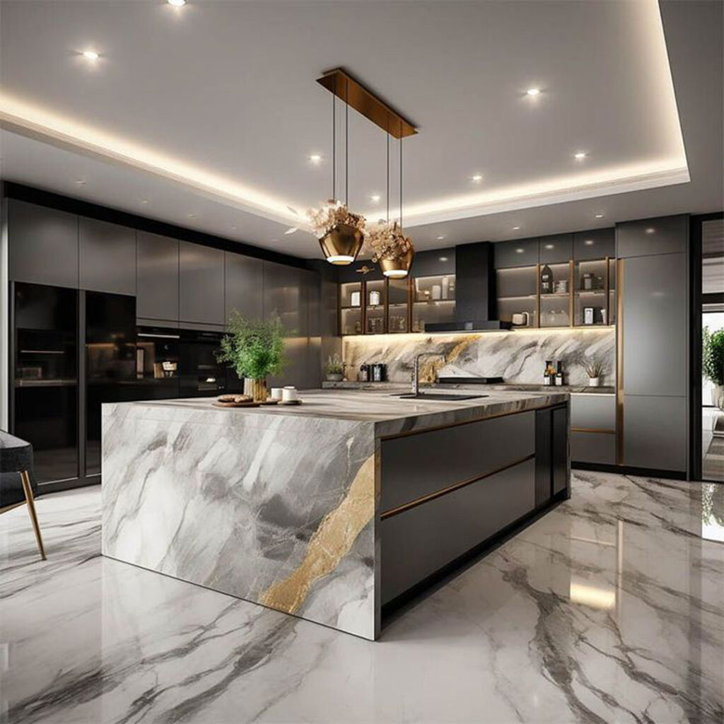 دیزاین کابینت آشپزخانه شیک