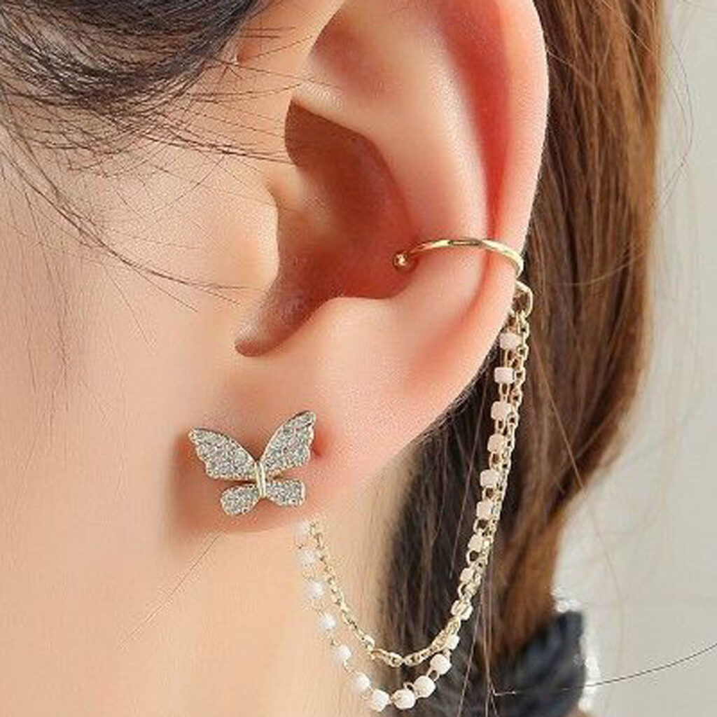 گوشواره کره‌ ای زنجیری