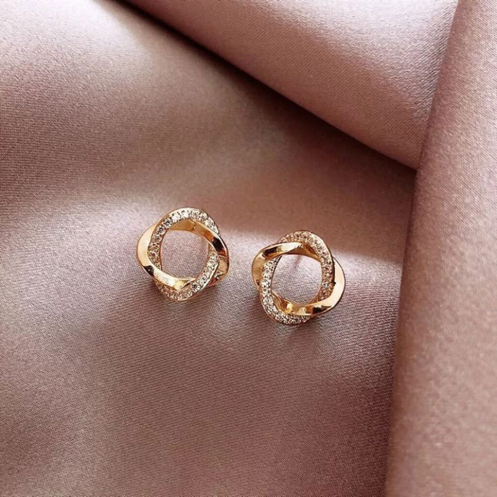گوشواره کوچک دخترانه خلقه ای