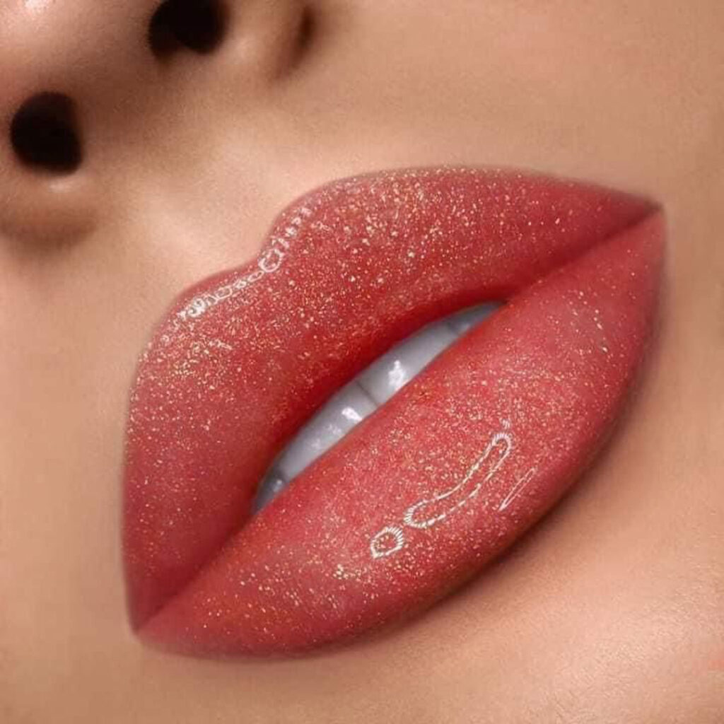 ترندهای رنگ رژ لب پر زرق و برق