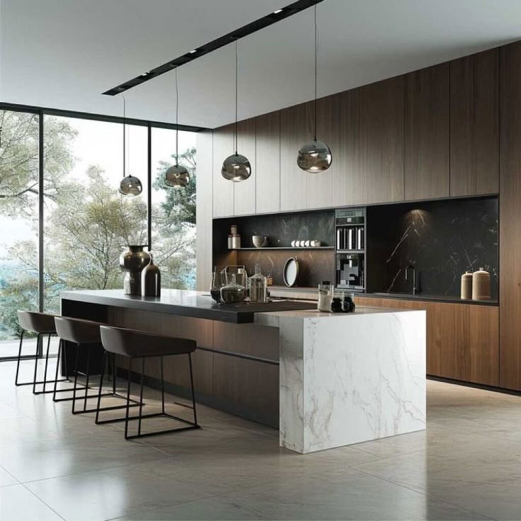 مدل کابینت و چیدمان آشپزخانه مینیمال
