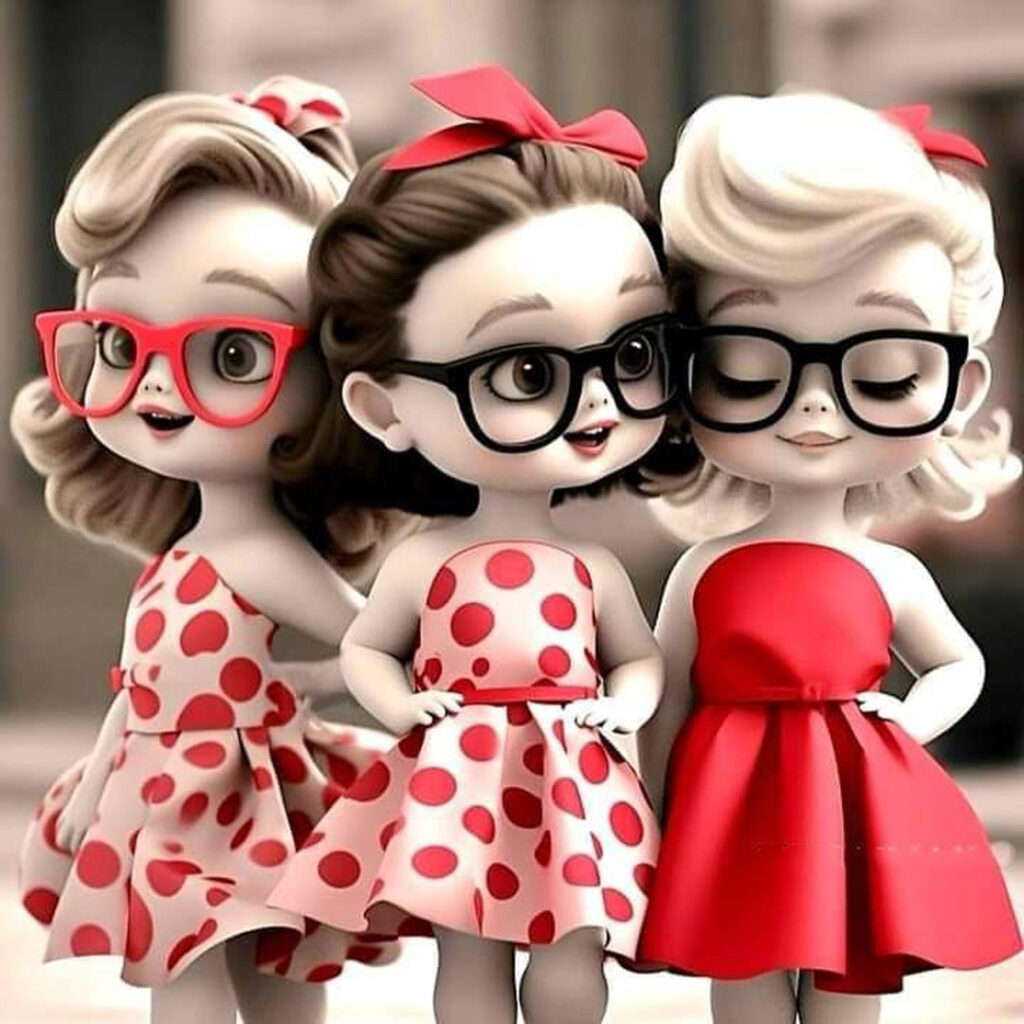 عکس پروفایل دخترانه سه نفره بامزه