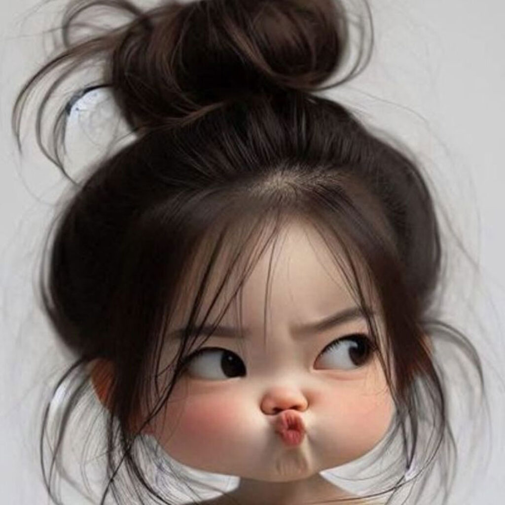 عکس‌ کارتونی دخترانه کیوت برای پروفایل 