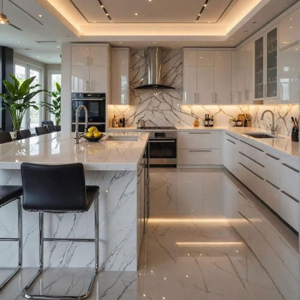 کابینت‌ آشپزخانه با طراحی لوکس