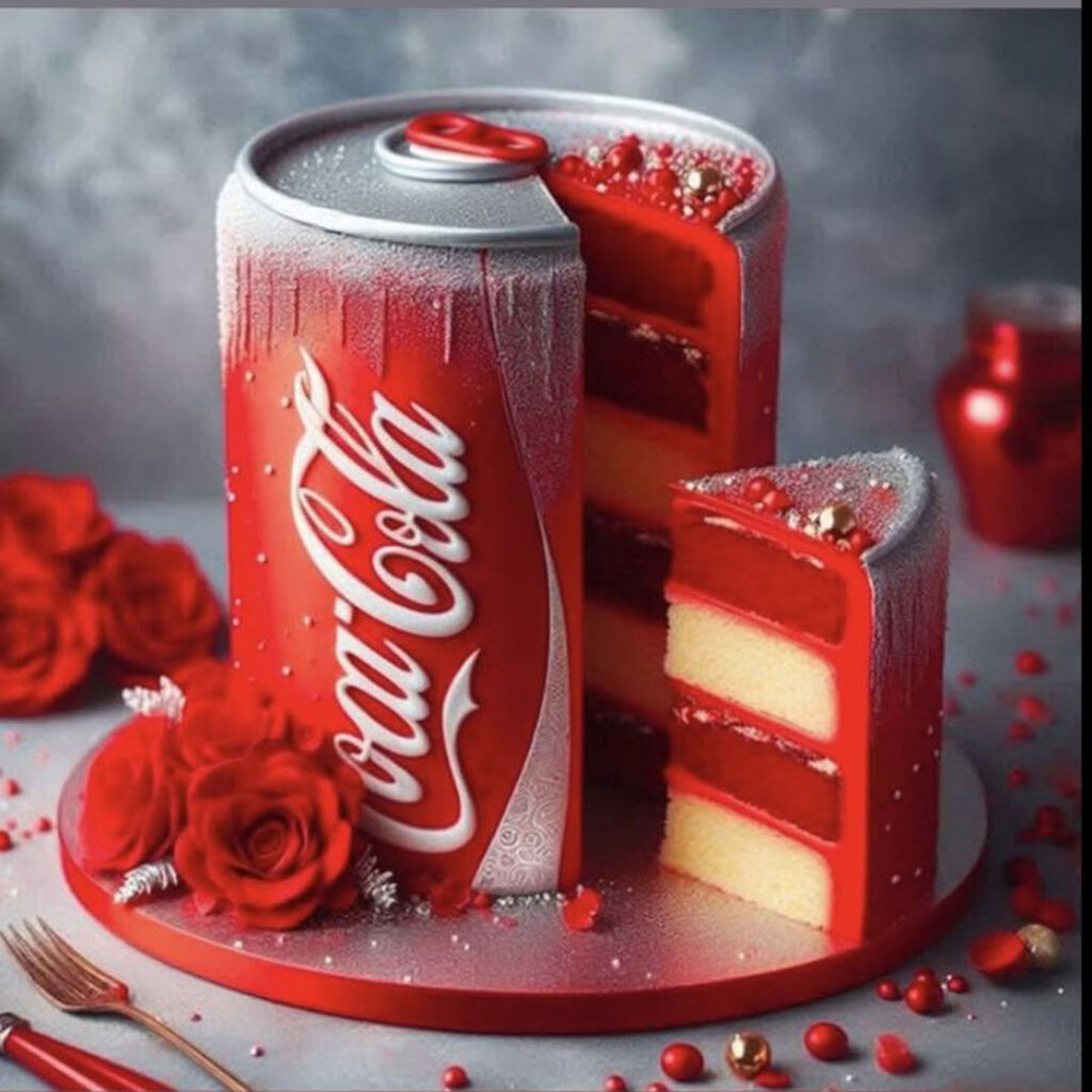 کیک تخیلی نوشابه