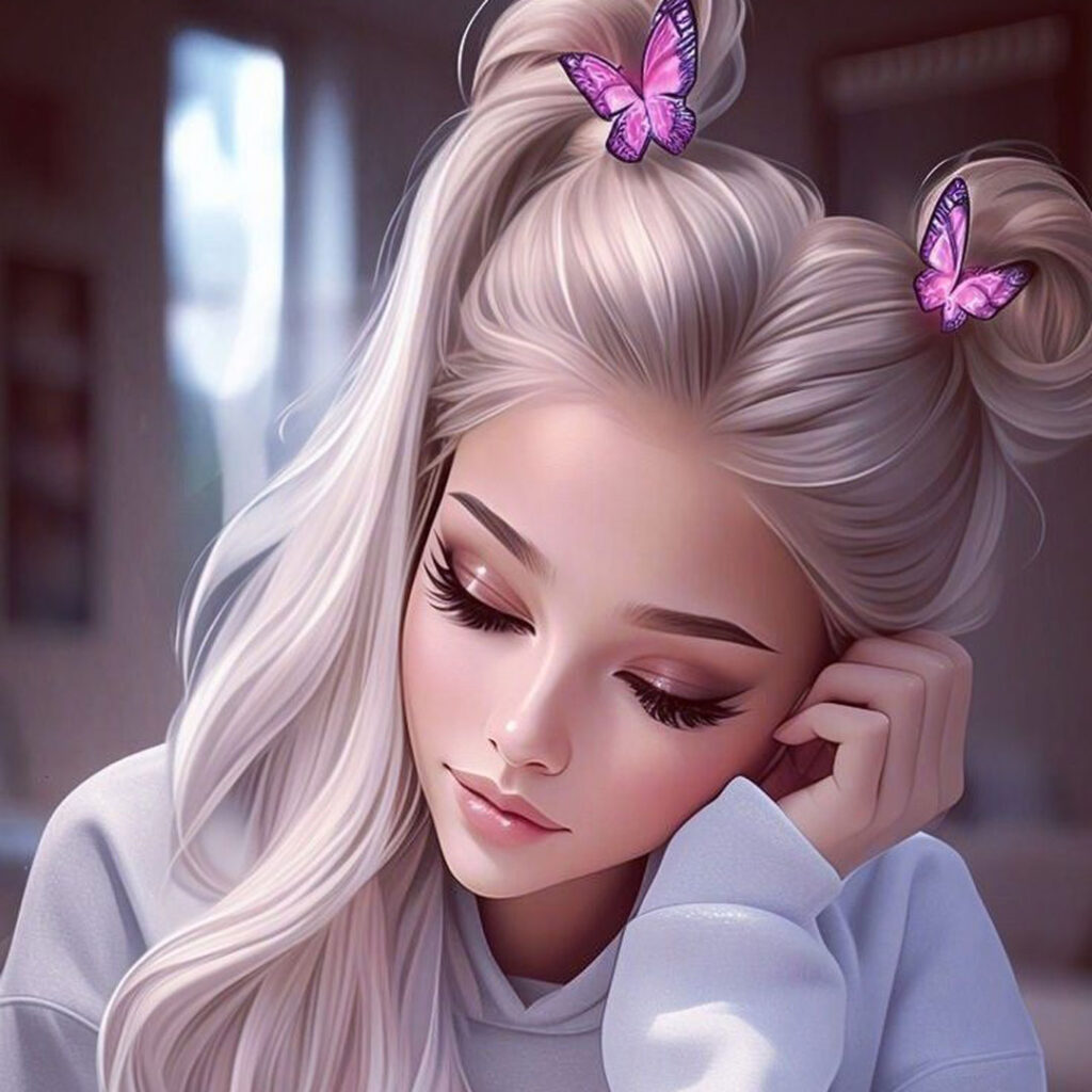 پروفایل کارتونی دخترونه کیوت