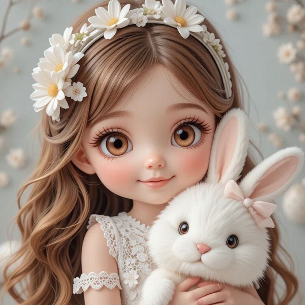پروفایل کارتونی دخترونه عروسکی