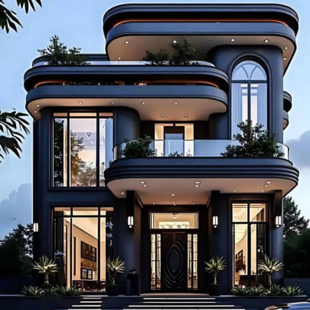 مدل نمای ویلایی لوکس و شیک