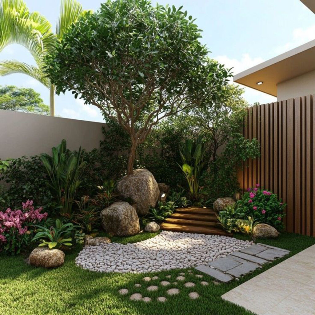 دیزاین حیاط شیک