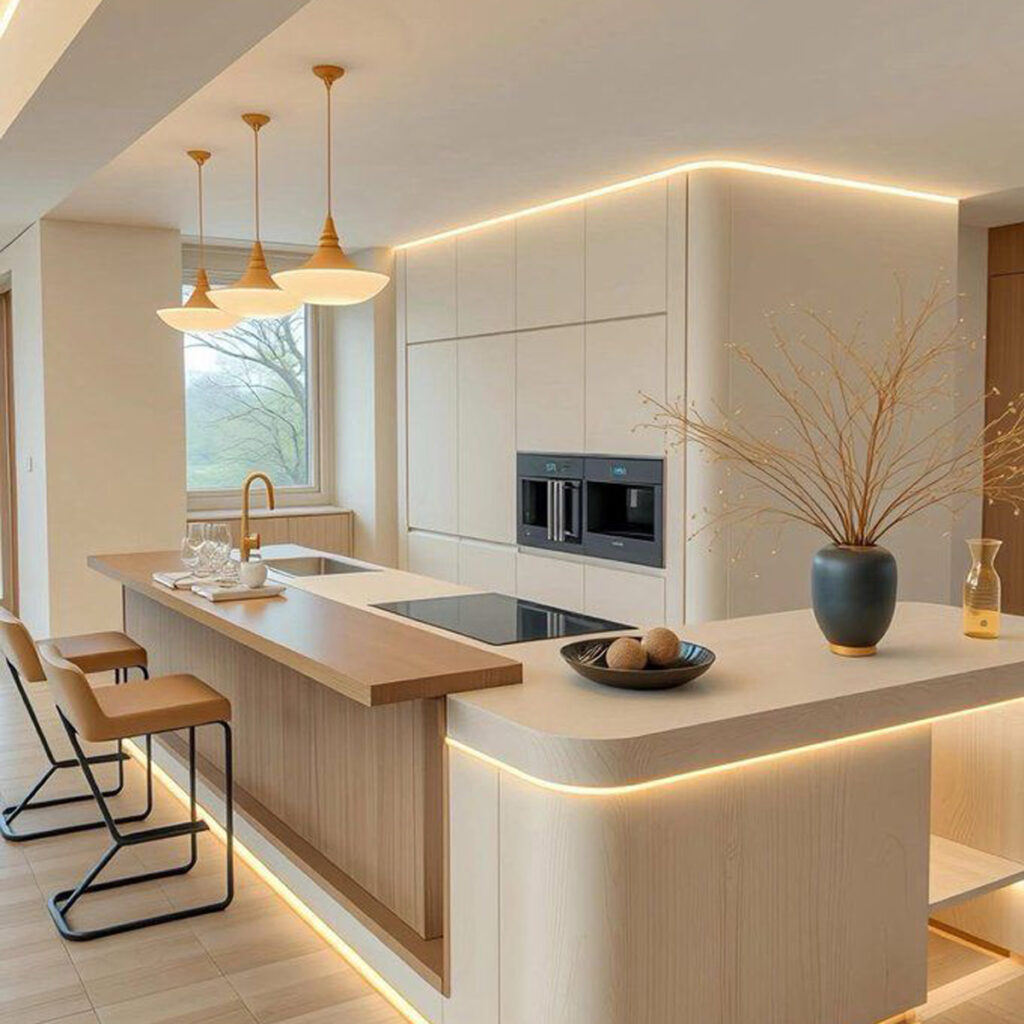 دیزاین کابینت آشپزخانه شیک