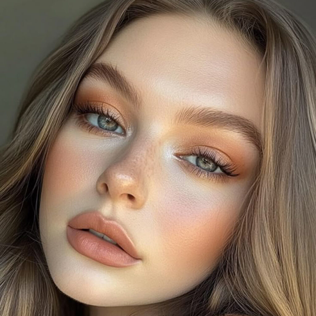 میکاپ پاییزی زیبا