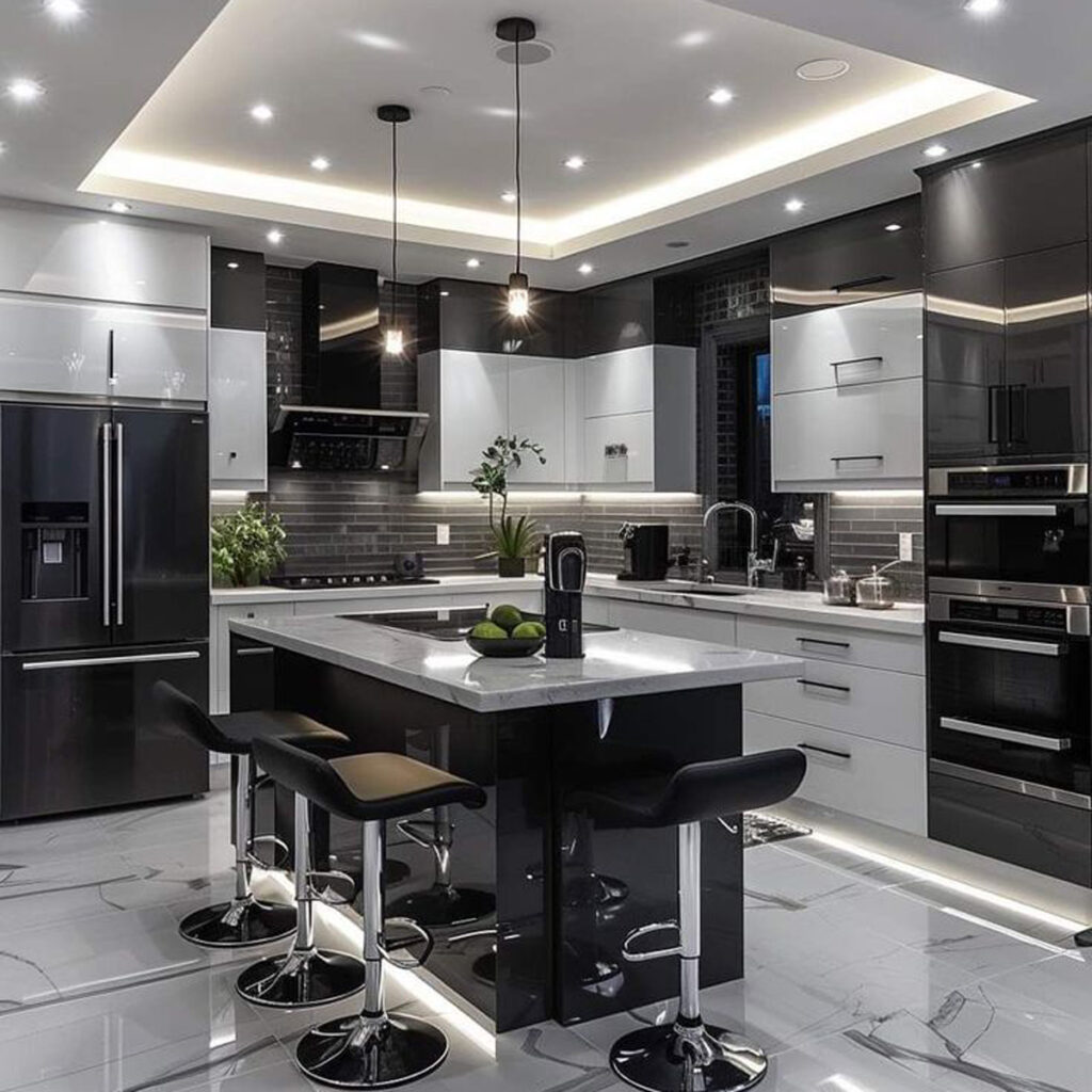 دیزاین کابینت آشپزخانه شیک و خاص