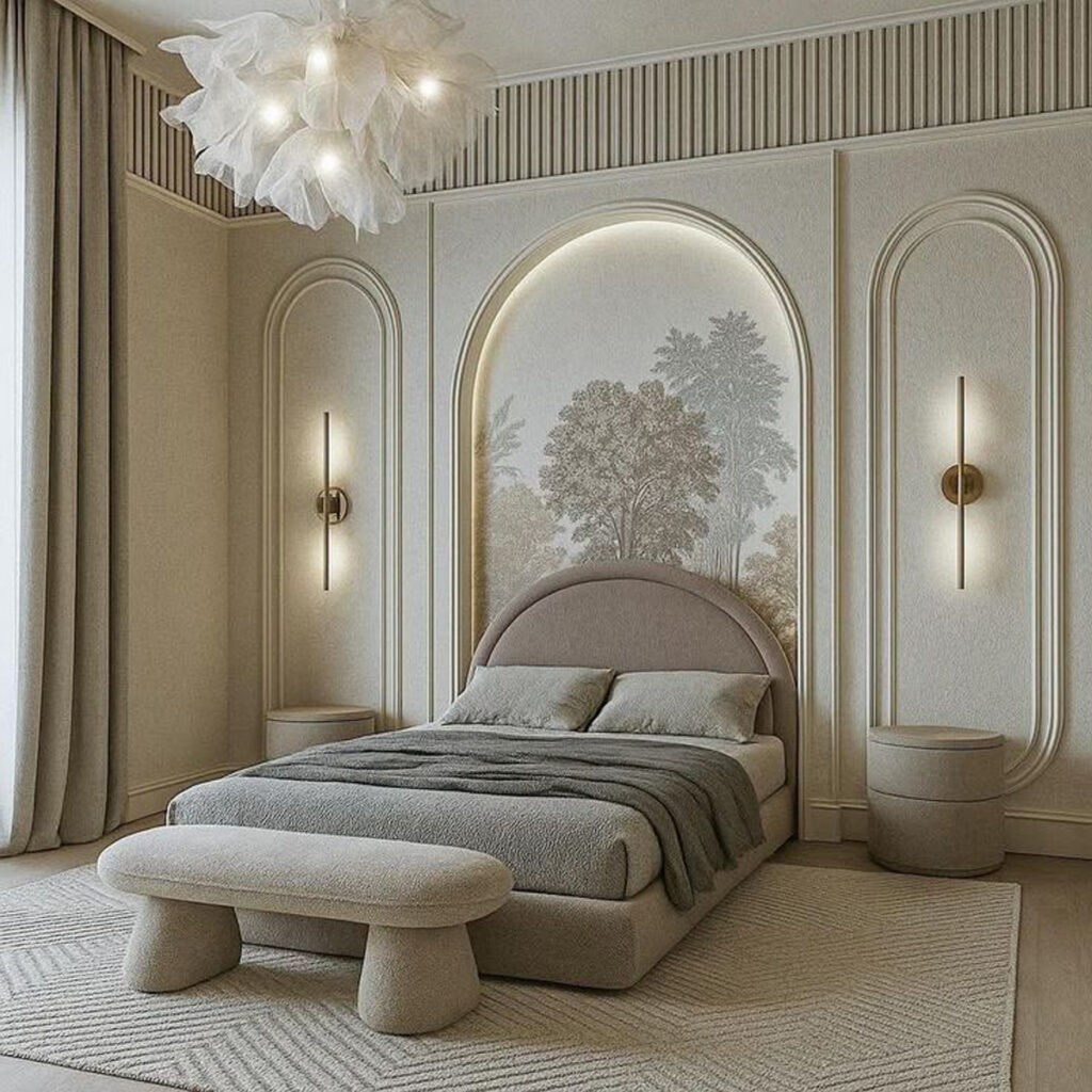 دیزاین اتاق خواب نئوکلاسیک