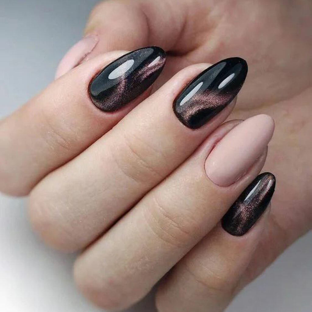 ناخن چشم گربه‌ ای با رنگ‌  خاص و جذاب