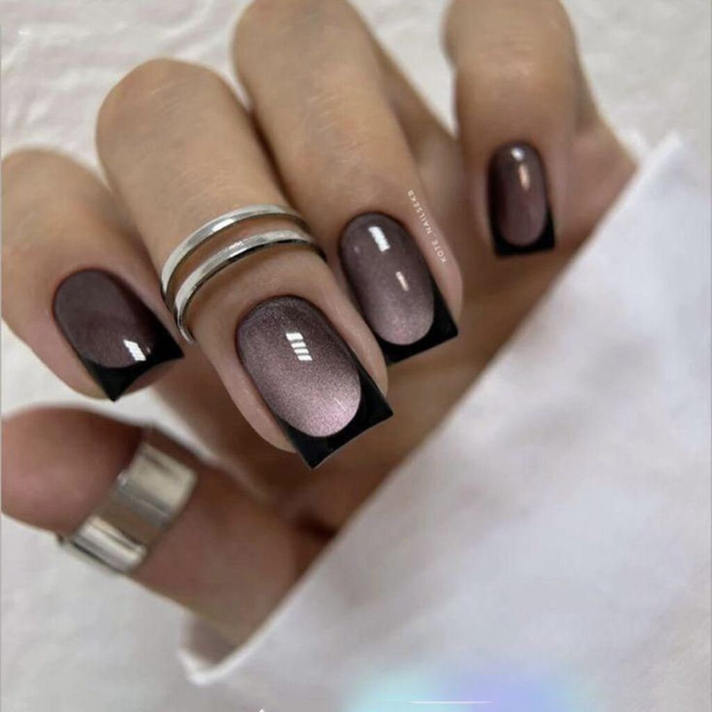 ناخن چشم گربه‌ ای با رنگ‌  جذاب 