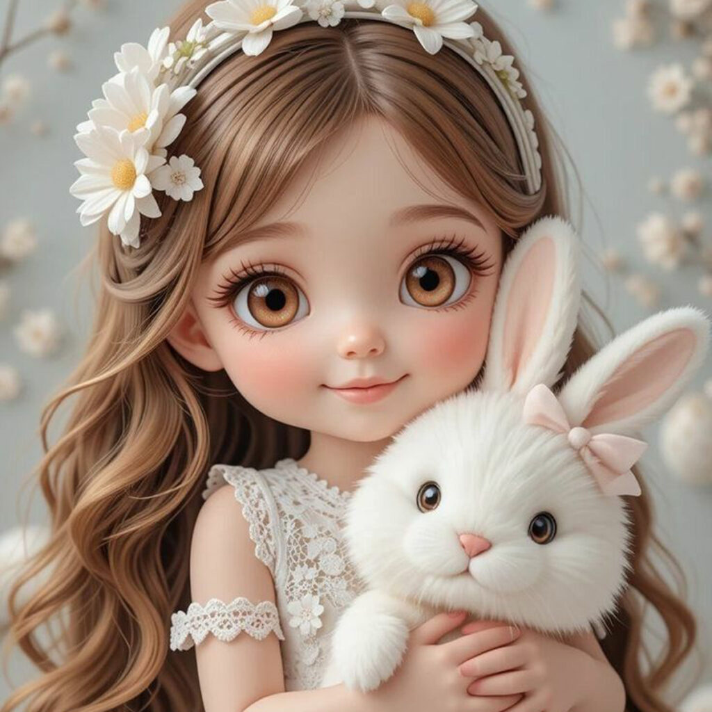 عکس پروفایل کارتونی دخترانه کیوت