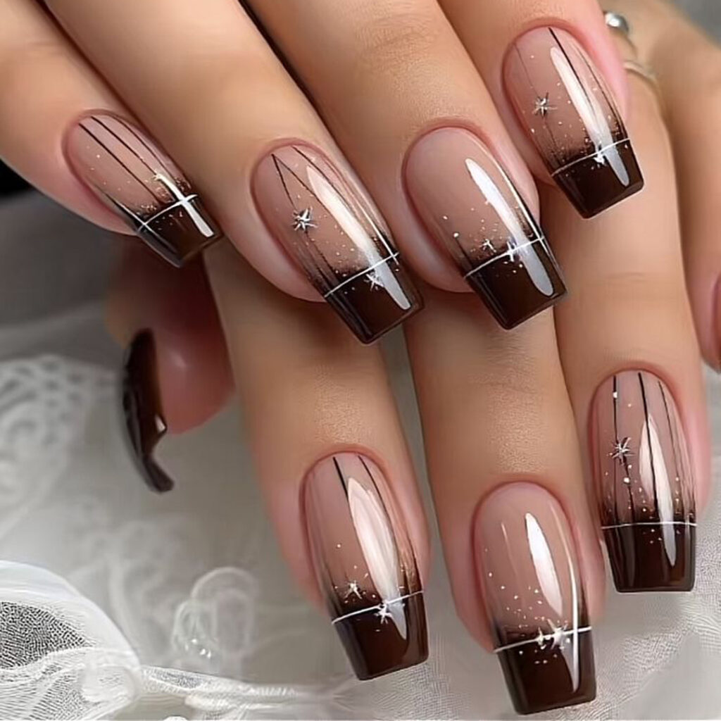 بهترین فرنچ ناخن پاییزی