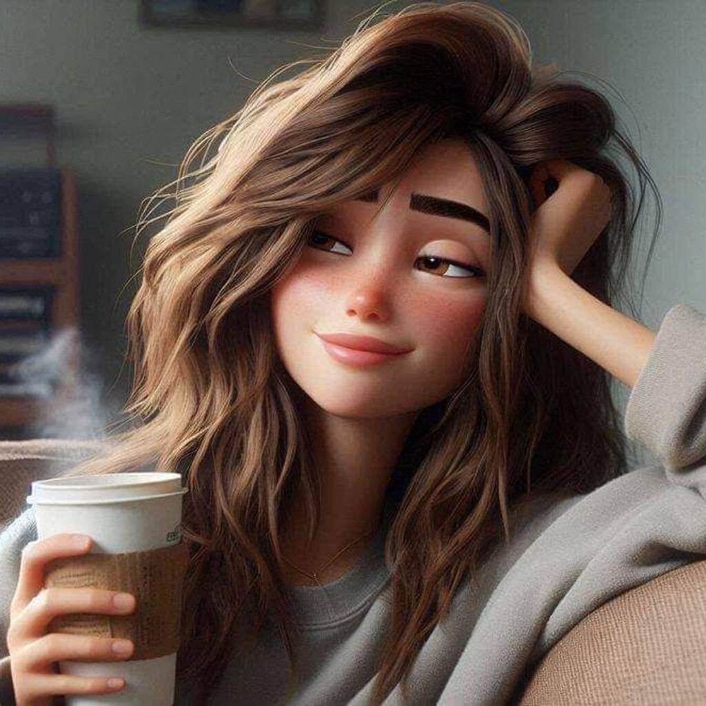 عکس پروفایل کارتونی دخترانه جذاب