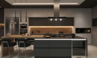مدل طراحی کابینت مدرن؛ ترکیب رنگ‌ و متریال ترند امسال