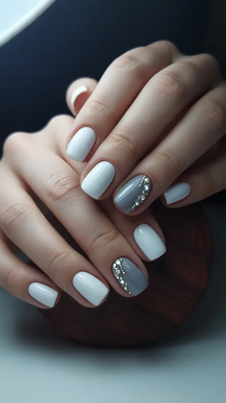 طراحی ناخن ژلی کوتاه برای زمستان 2025-2026 💅
