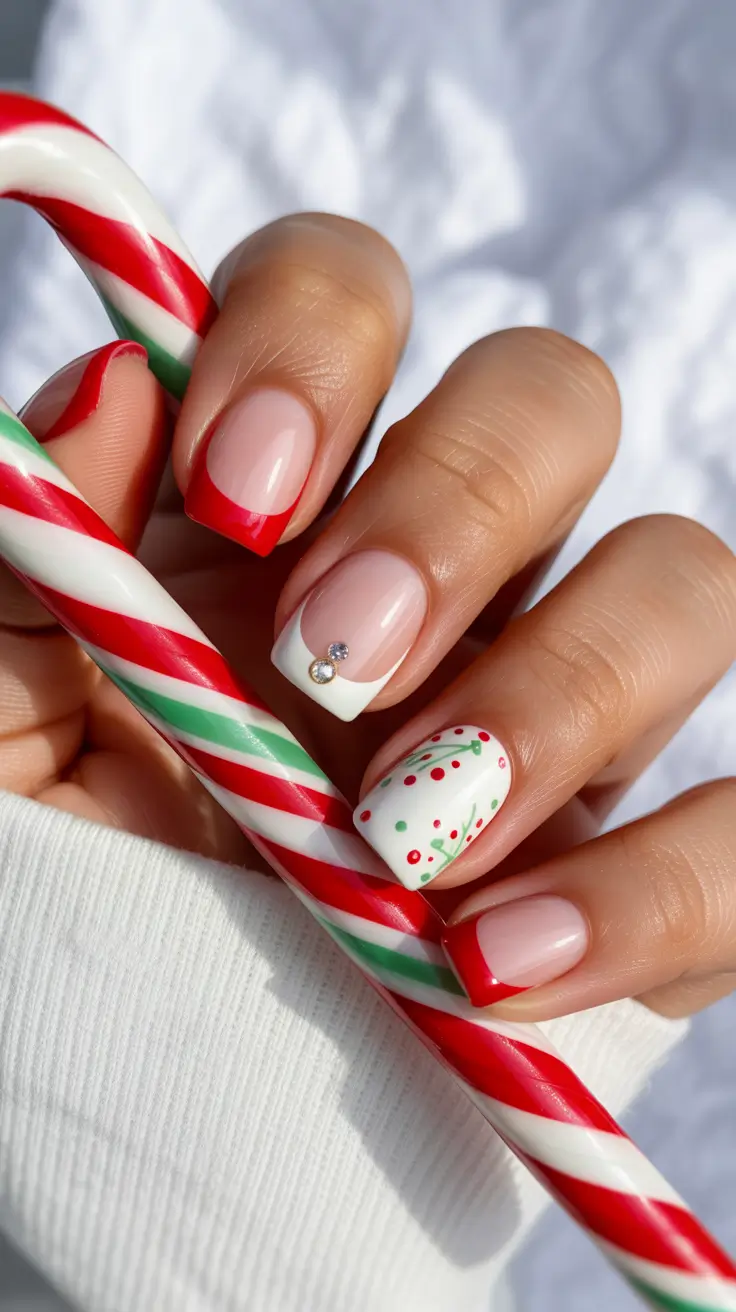 طراحی ناخن ژلی کوتاه برای زمستان 2025-2026 💅