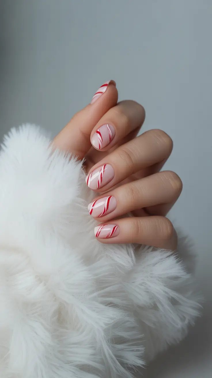 طراحی ناخن ژلی کوتاه برای زمستان 2025-2026 💅